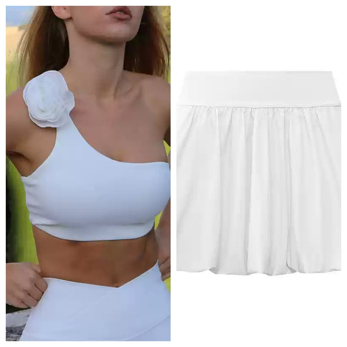 Asymmetrical Bloom Top