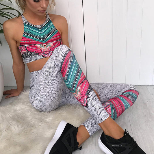 Vibrance Geo Yoga Set