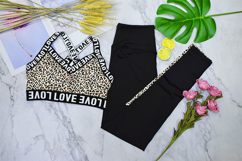 Wild Flow Leopard Yoga Set