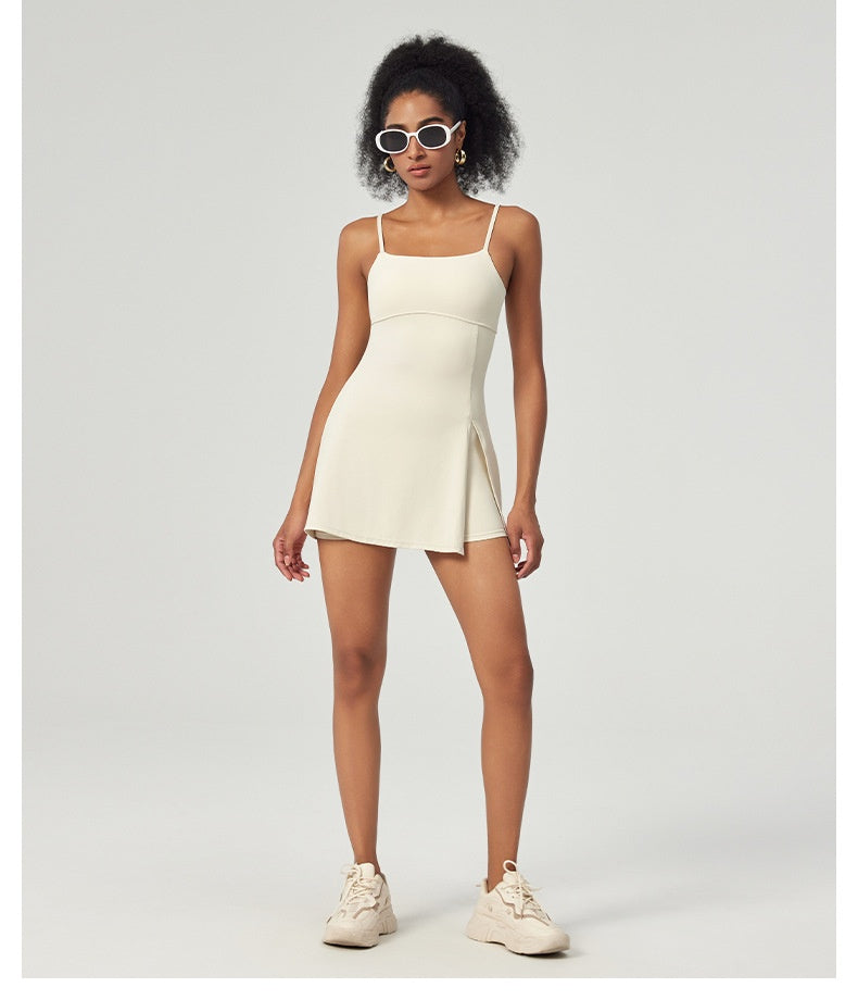 Luxe Flow Backless Sports Dress