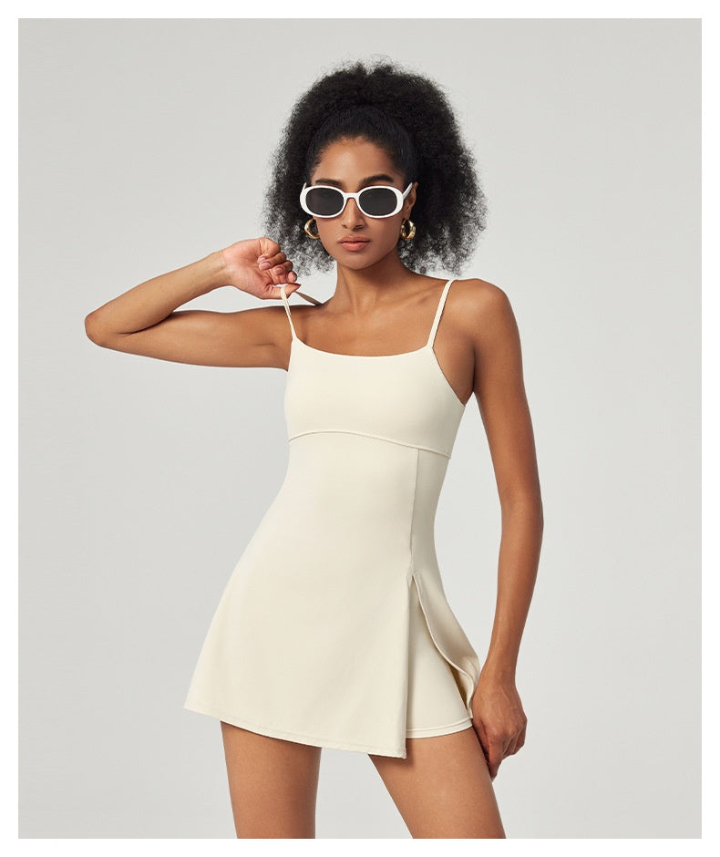 Luxe Flow Backless Sports Dress