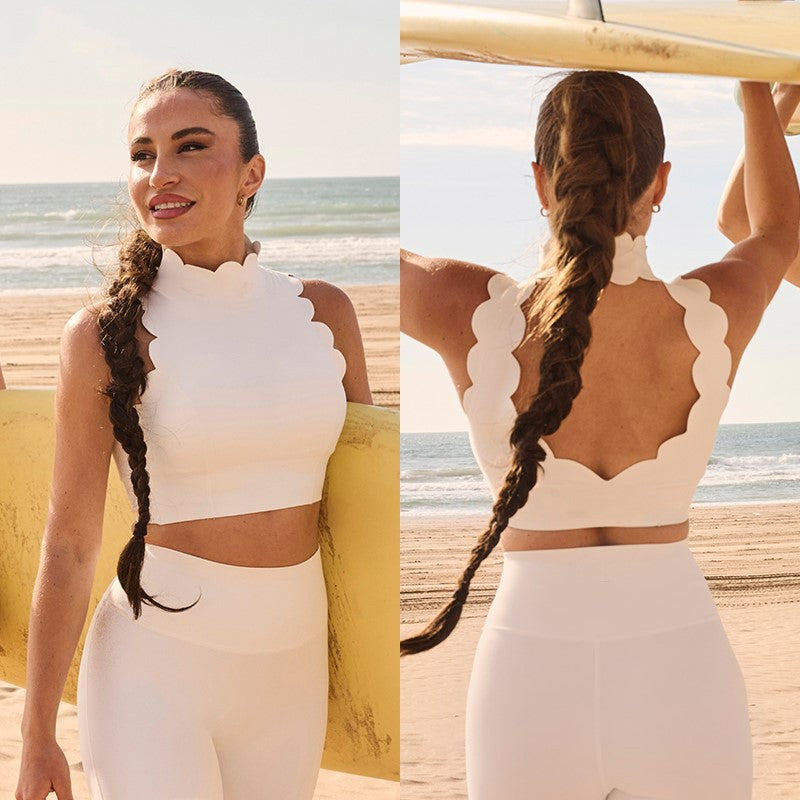 Scallop Edge Halter Top