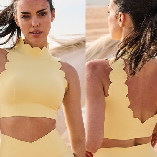 Scallop Edge Halter Top